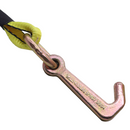 2" x 8' Auto Transport Strap with Towing J-Hook-2