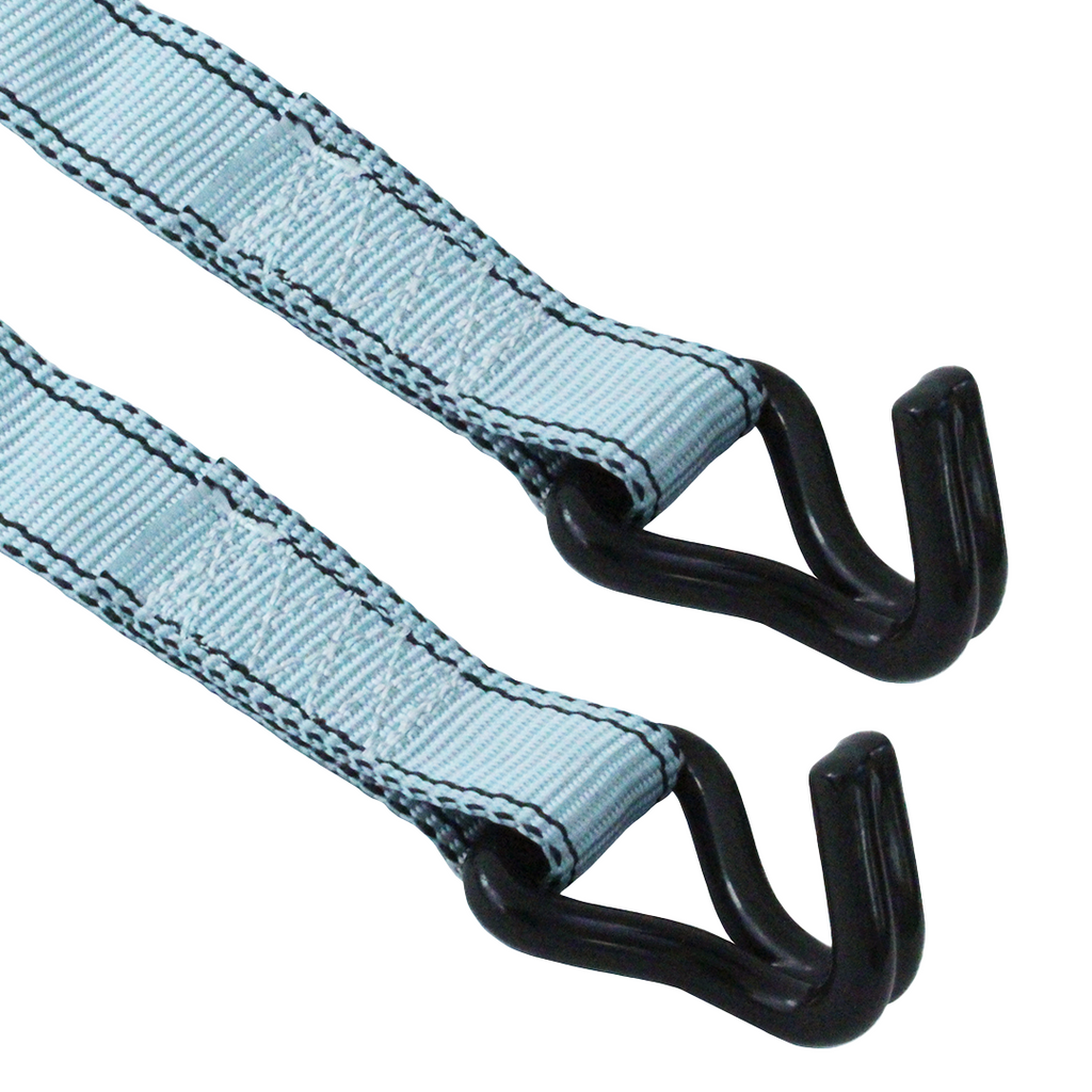 Ultimate SecureLoad Heavy-Duty 1 1/4" x 16' Ratchet Tie Downs with Double J Hooks