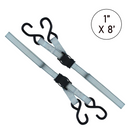 Boxer TrailMaster Pro-Grade 1" x 8' Cam Buckle Tie Down Kit-1