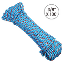 Ultra-Durable 3/8" x 100' Polypropylene Truck Rope: 1,200 lbs Breaking Strength, 400 lbs Working Load Limit, Diamond Braided Construction-5