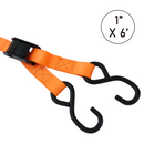 Boxer All-Purpose Pro Pack 1" x 15' Ratchet and 1" x 6' Cam Buckle Tie Down Kit-4