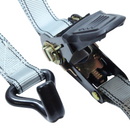 Boxer 1" x 8' Ratchet Tie Down Set with Coated J Hooks - 1500 lbs Breaking Strength-2