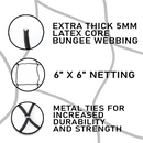 Boxer MegaFlex Cargo Net: 72" x 96" with 32 Adjustable Hooks-3