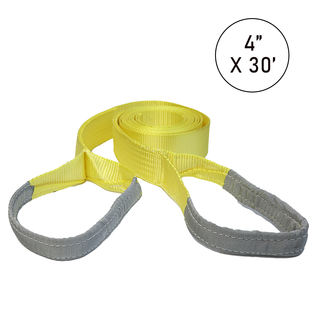 4" Heavy-Duty Tow Strap: 36,000-lbs. Strength for Superior Recovery