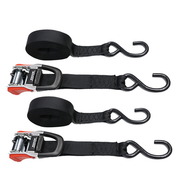 Boxer SwiftSecure Quick Release Ratchet Tie Downs (1 1/4" x 16') - 2500 lbs Breaking Strength - 0