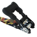 Boxer StealthGrip 2500: Camouflage Ratchet Tie Downs with S Hooks - 1 1/4" x 16'-2