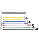 Heavy Duty Steel Grip 12-Pack: Colorful Bungee Cords with Versatile Coated Hooks-1