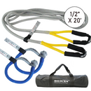 Compact Vehicle Recovery Rope Kit: 1/2" Kinetic Nylon Rope & 5/16" Soft Shackles-1