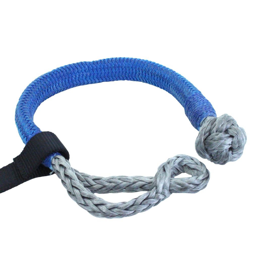 Compact Vehicle Recovery Rope Kit: 1/2" Kinetic Nylon Rope & 5/16" Soft Shackles