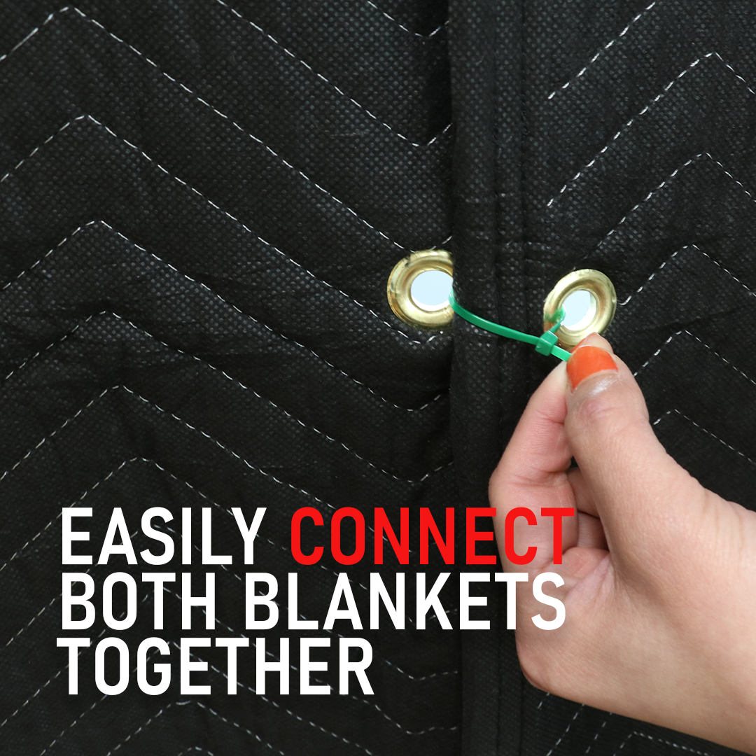 Boxer 48"x78" Acoustic Curtain Blanket with All-Side Grommets for Customized Sound Dampening