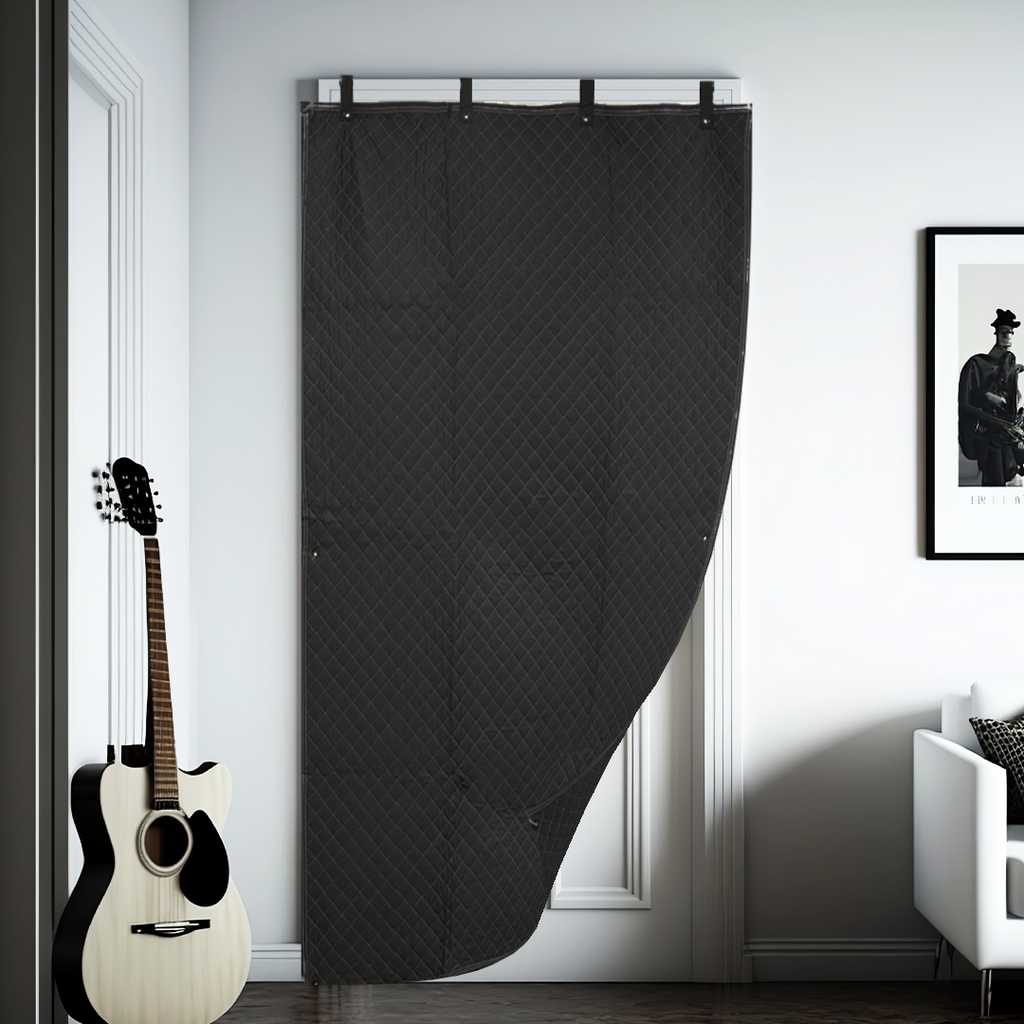 Boxer Studio Sound Haven: 78" x 48" Insulated Blanket with Grommets & Loops - Perfect for Doors, Windows, and Beyond!