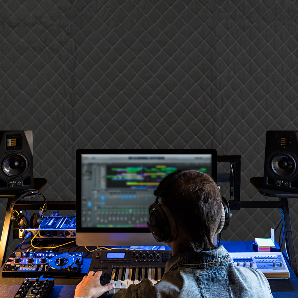 Boxer Studio Sound Haven: 78" x 48" Insulated Blanket with Grommets & Loops - Perfect for Doors, Windows, and Beyond!