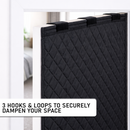 Boxer Door Sound Haven: 80" x 35" Double-Sided Insulated Blanket with Hook & Loops - Perfect for Doors and Beyond!-3