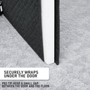 Boxer Door Sound Haven: 80" x 35" Double-Sided Insulated Blanket with Hook & Loops - Perfect for Doors and Beyond!-4