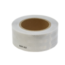 DOT-C2 Truck Reflective Self-Adhesive Warning Tape - 2 Rolls Per Order - White/Silver-2