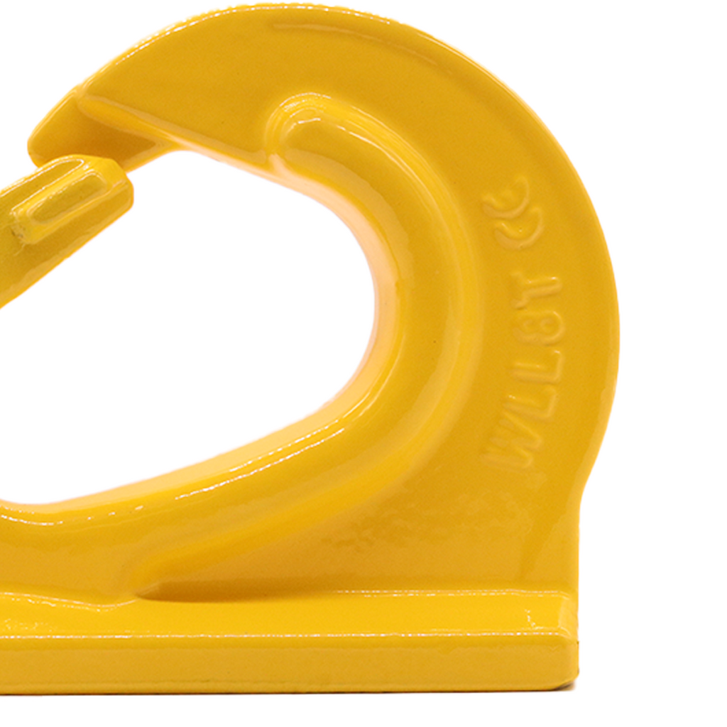 Heavy-Duty 8-Ton Weld-On Forged Anchor Hooks with Safety Latch - G80 Construction