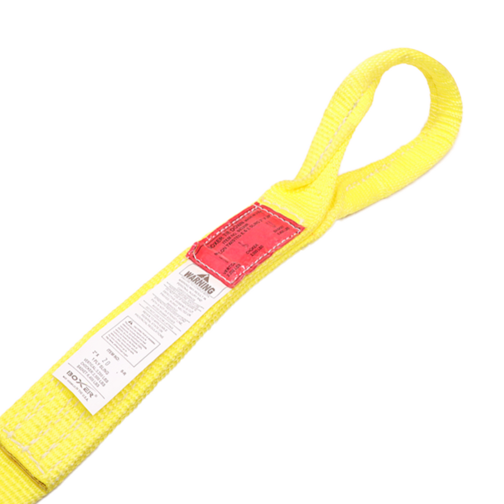 Heavy Duty 2" Lifting Sling with Reinforced Twisted Loop Eyes