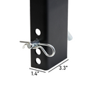 Heavy Duty 4-Pack 5/8" D-Ring Tie Down Anchor Points for Stake Pockets-5