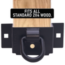 Boxer 2x4 Trailer Stake Pocket Bracket with Welded D-Ring – Heavy-Duty Side Rail Tie-Down Anchor-3