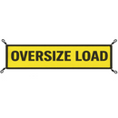 Heavy-Duty 18" x 84" Mesh Oversize Load Banner with Integrated Bungee Cord Hooks-1