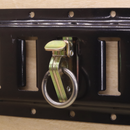 Heavy Duty Double-Stud 2 1/4" E-Track O-Ring Anchor - 6,600 lb. Breaking Strength-2