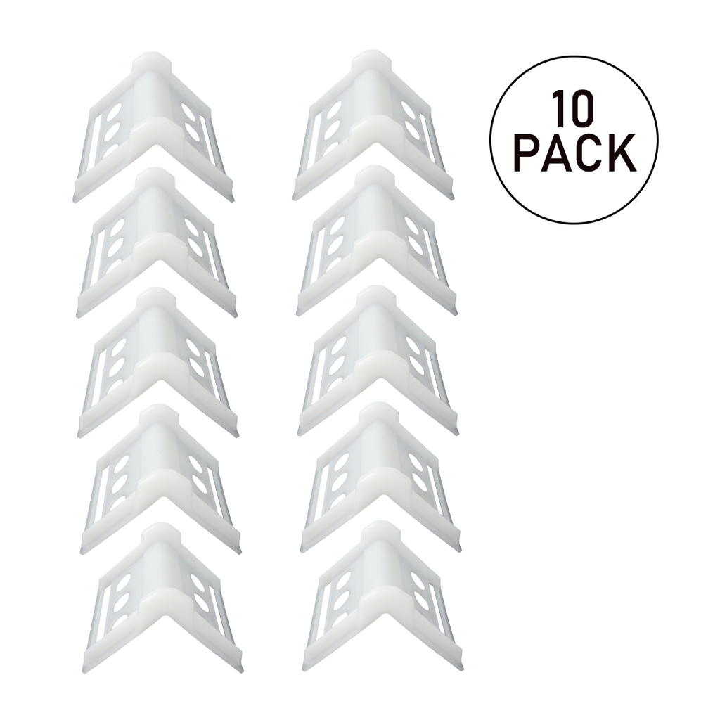 4-Inch Plastic Corner Protectors for Cargo Securement - 10 Pack