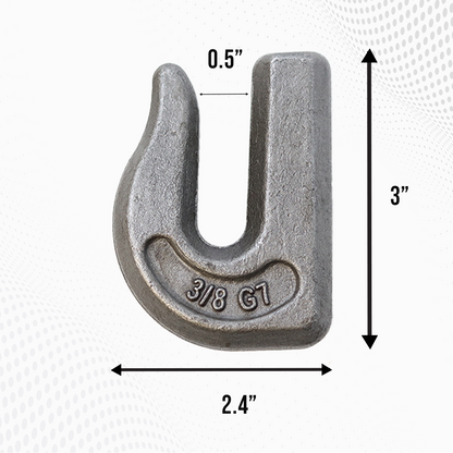 Boxer Weld On Grab Chain Hook G70 Forged – Heavy Duty Hooks - 4 Pack