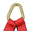 Boxer ProLink Axle Precision 2" x 6' V-Bridle Tow Straps with Snap Hooks & Advanced Tie-Back System Tire Holder in Rouge-3