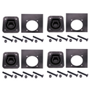 Secure Cargo with Ease: Recessed Pan D-Ring Floor Mounts (4 Pack) with Backing Plates & Hardware-1