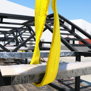 Heavy Duty 2" Lifting Sling with Reinforced Flat Loop Eyes - 0