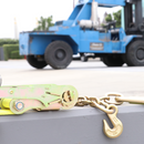 Boxer 2" Heavy-Duty Ratchet Strap - G70 Forged Chain Hooks - 5/16" Chain - USA Assembled - 10,000 lb BS - Wide Ratchet Handle-2