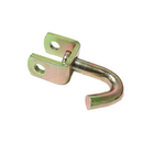 1.5" Swivel J-Hook Tie Down Attachment Hook - 6,600 lbs. Breaking Strength, Yellow Chrome-4