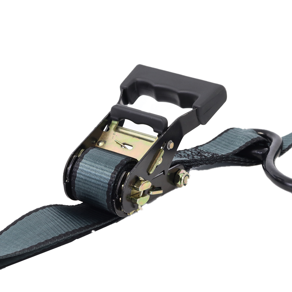 Pro 1.5" Ratchet Buckle: 4400 lbs Heavy-Duty Load with Rubber Handle Grip