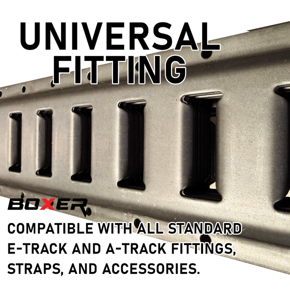 18ft Raw Finish E-Track – Heavy Duty Horizontal Tie-Down Rail (2,000 lbs Rating)