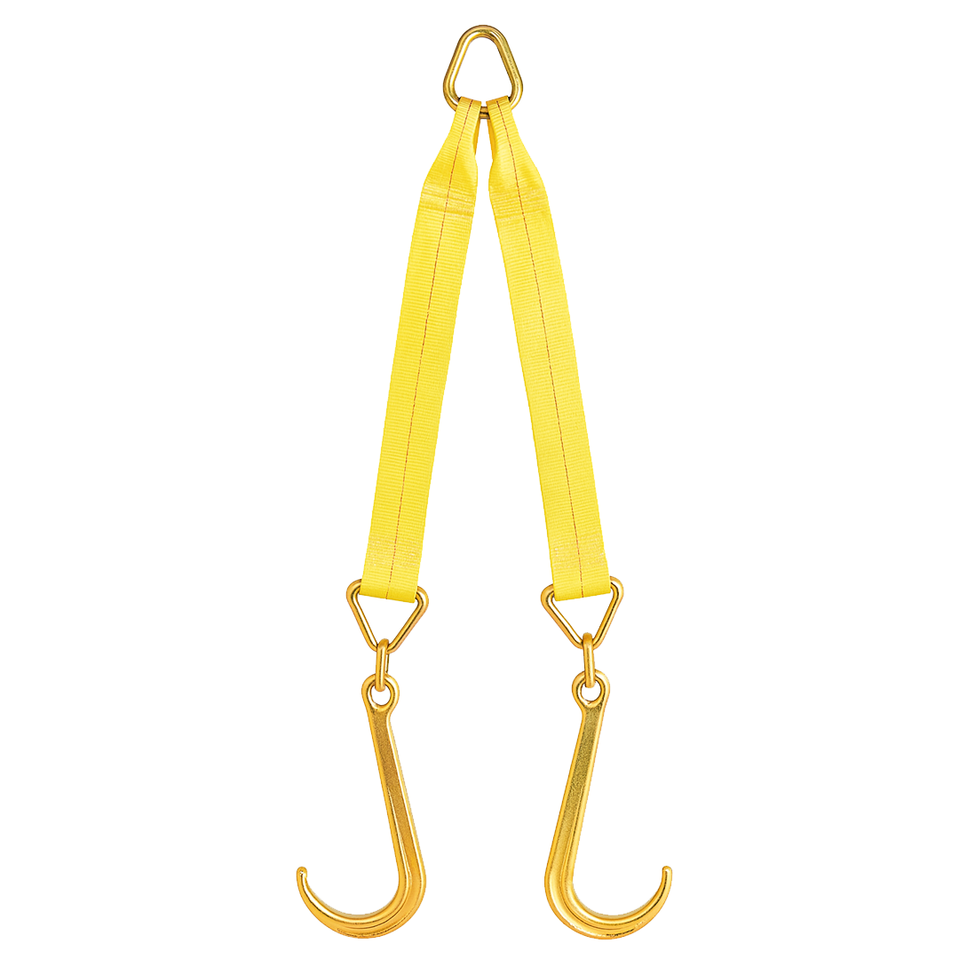 Boxer V-Flex TitanHook Precision V-Bridle Strap with 15" Forged Towing J Hook