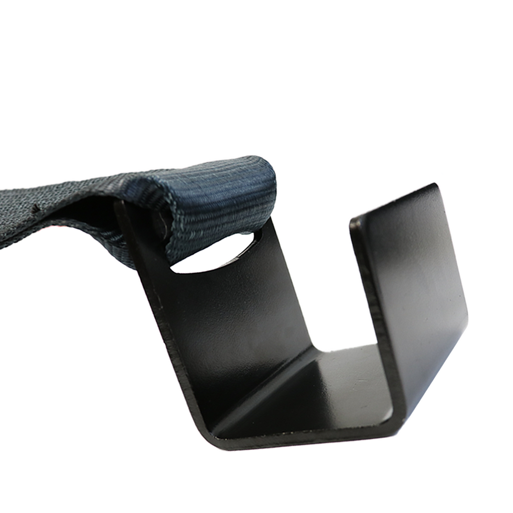 4" x 5' Roll-Off Container Straps with Extra Large Flat Hook - DOT Compliant for Container Securement - 2 Pack