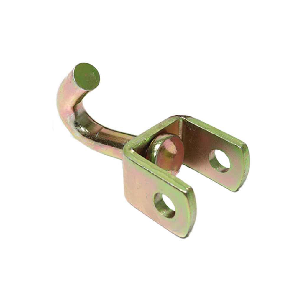 1.5" Swivel J-Hook Tie Down Attachment Hook - 6,600 lbs. Breaking Strength, Yellow Chrome