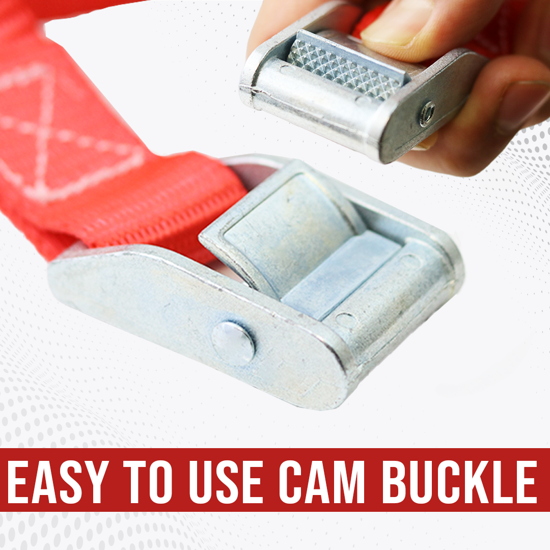 Ultimate 1" Red Powersports & Multi-Purpose Tie-Down Kit - ATV, Motorcycle, UTV Straps