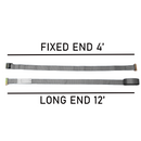 Boxer Cam Buckle E Track Strap - 2" x 16' Size, Universal E Track Compatibility-3