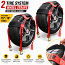 Boxer EliteGrip Pro 2" x 8' Premium Wheel Basket Tire Holder with Swivel J Hooks and High-Performance Rubber Sleeves-2