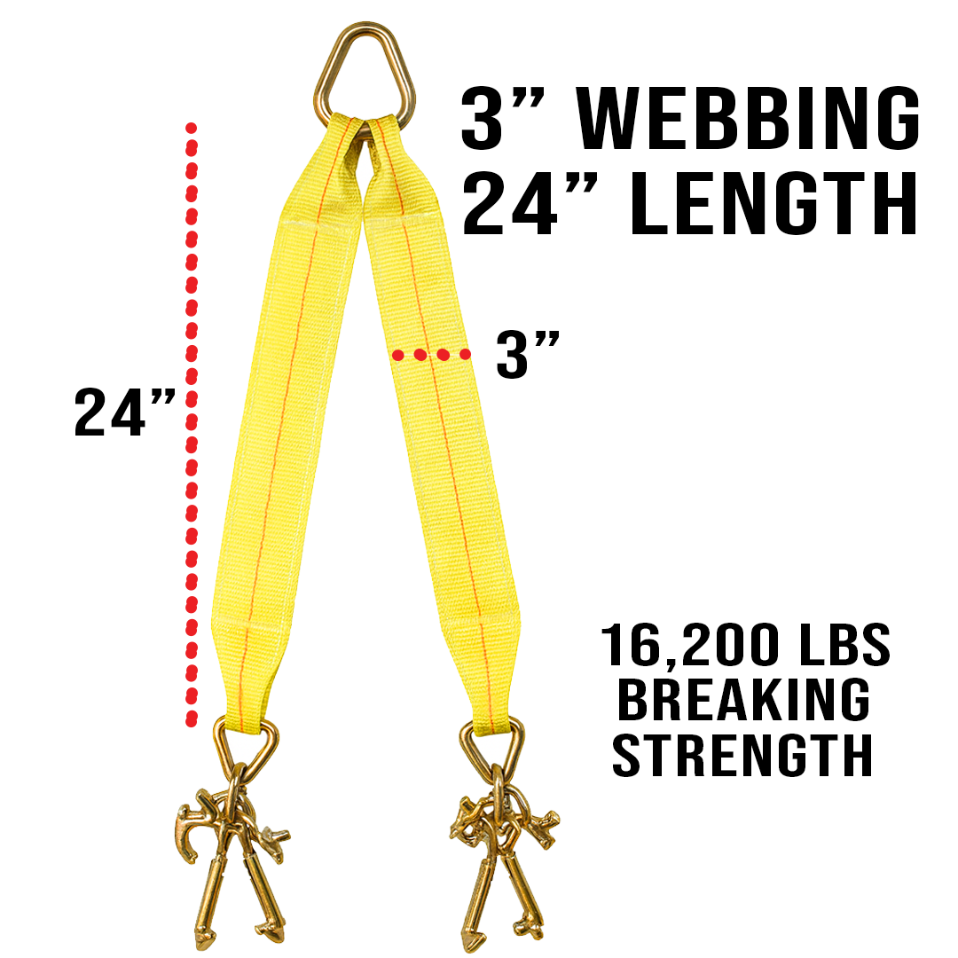 Boxer Precision V-Flex Heavy-Duty 3" x 24' with Forged Cluster RTJ Hooks
