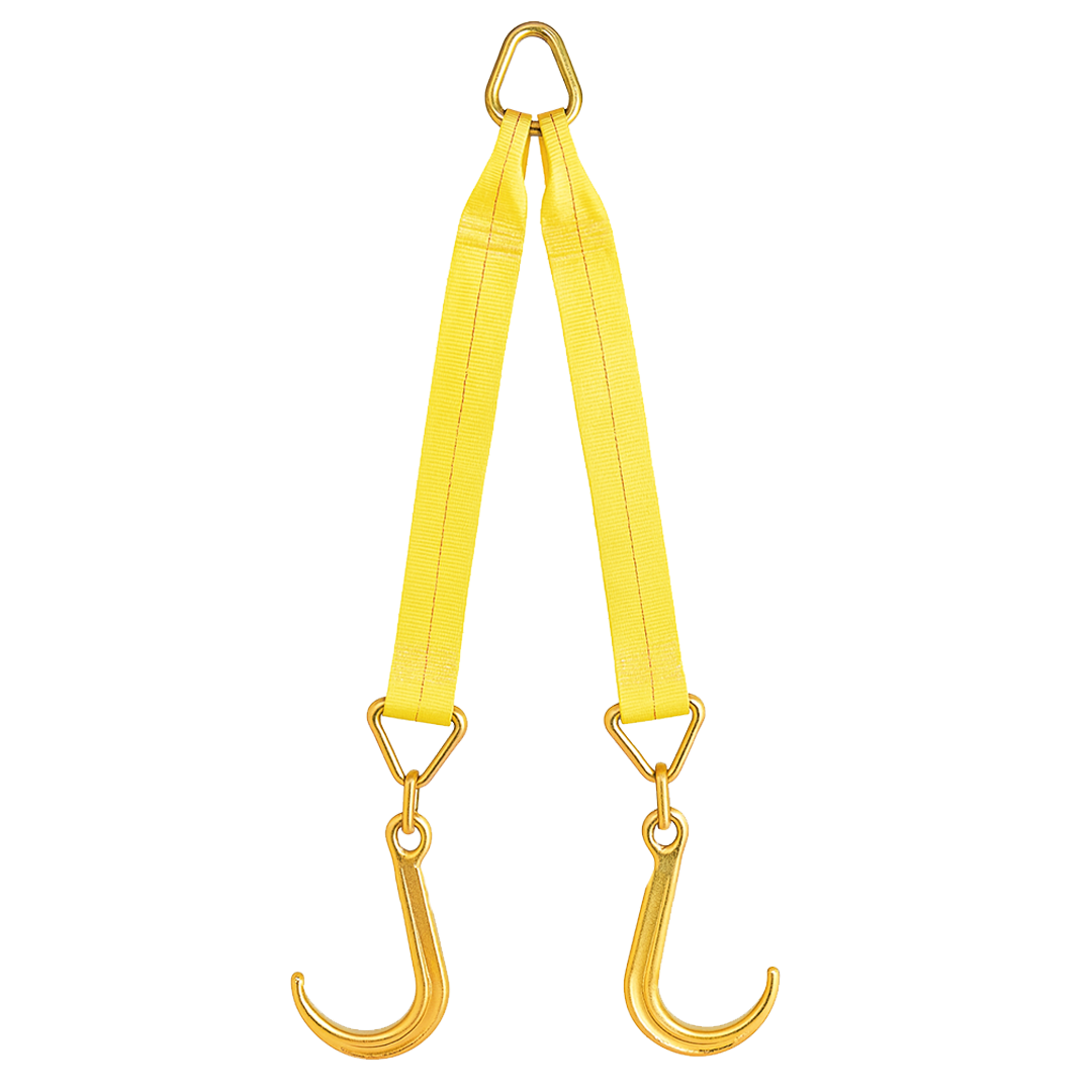 Boxer V-Flex TitanHook Precision V-Bridle Strap with 8" Forged Towing J Hook