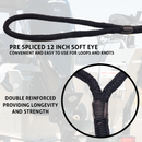 Marine-Grade Tie-Down Kit: 4 Ropes & 2 Transom Straps for Superior Boat Protection-6