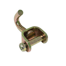 1.5" Swivel J-Hook Tie Down Attachment Hook - 6,600 lbs. Breaking Strength, Yellow Chrome-5