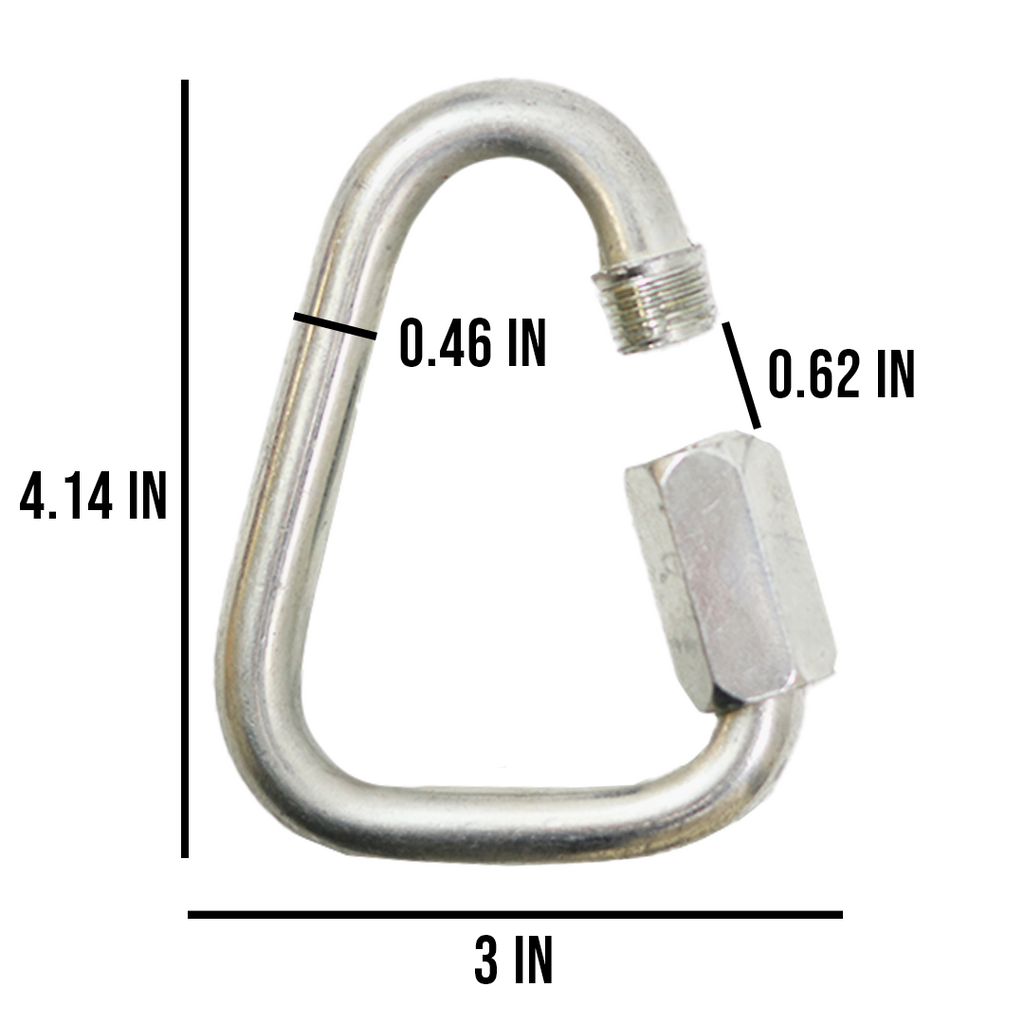 12mm Delta Quick Link - Steel Zinc-Plated, 6600 lbs Breaking Strength