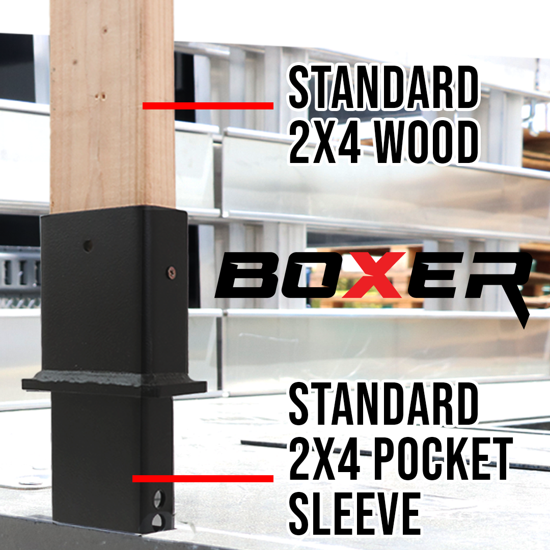 BoxerTool 2x4 Truck Stake Square Sleeve 2 Pack: Elevate Your Hauling with Premium 2x4 Wooden Stakes Enhancement