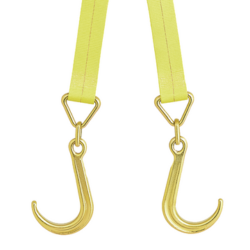 Boxer V-Flex TitanHook Precision V-Bridle Strap with 8" Forged Towing J Hook - 0