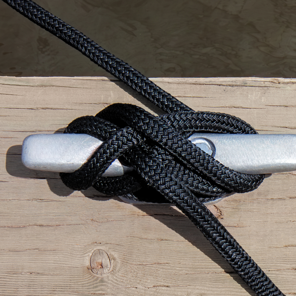 1/2" x 15' Double Braided Nylon Marine Dock Lines (4-Pack)