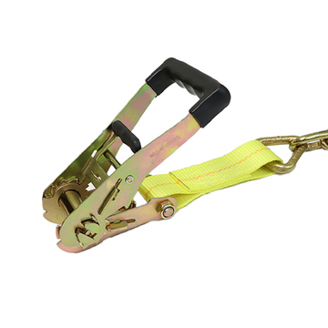 Pro Hauler 2" Long Wide Ratchet Buckle: Heavy-Duty 12,000 lbs Capacity with Ergonomic Rubber Handle - 0