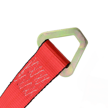 Heavy Duty 2" Delta Ring - 10,000 lbs Breaking Strength, Yellow Chrome - Lasso Strap Towing, Recovery - 0